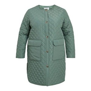 VILA Prechodný kabát  pastelovo zelená