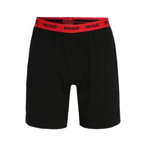 HUGO Red Pyžamové nohavice 'Linked'  červená / čierna
