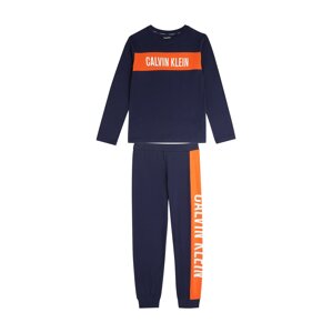 Calvin Klein Underwear Pyžamo  námornícka modrá / oranžová / biela