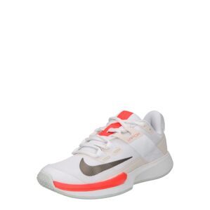NIKE Športová obuv 'Court Vapor Lite'  svetlobéžová / neónovo oranžová / čierna / biela