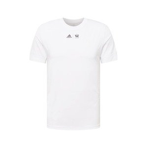ADIDAS SPORTSWEAR Funkčné tričko 'New York Graphic'  hnedá / ružová / čierna / biela