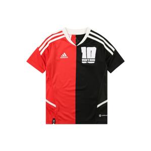 ADIDAS PERFORMANCE Funkčné tričko 'Messi'  červená / čierna / biela