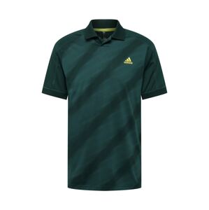 adidas Golf Funkčné tričko  smaragdová / tmavozelená / žltá