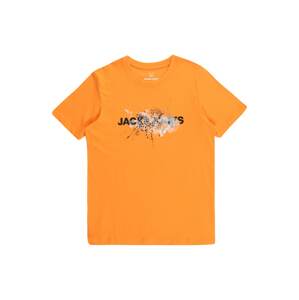 Jack & Jones Junior Tričko 'TEAR'  oranžová / biela / čierna