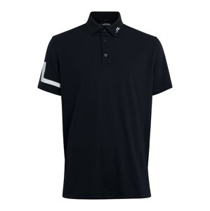 J.Lindeberg Funkčné tričko 'Heath'  čierna / biela
