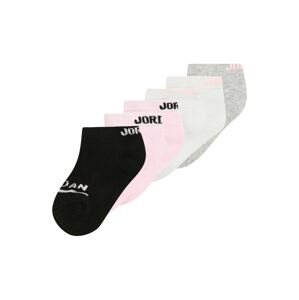 Jordan Ponožky  svetlosivá / sivá melírovaná / ružová / čierna