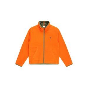 Polo Ralph Lauren Tepláková bunda  kaki / oranžová