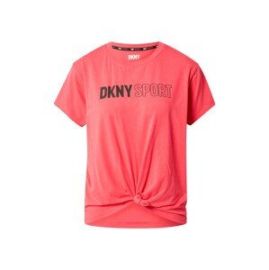 DKNY Performance Funkčné tričko  ružová / čierna