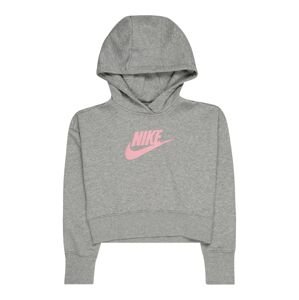 Nike Sportswear Mikina  sivá melírovaná / svetloružová
