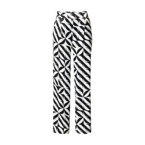 Wallis Plisované nohavice  čierna / biela