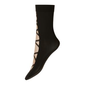 Wolford Ponožky  svetlobéžová / čierna