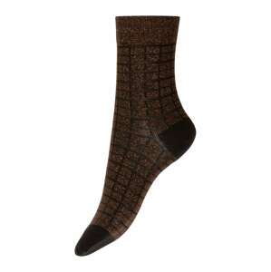 Wolford Ponožky  bronzová / čierna