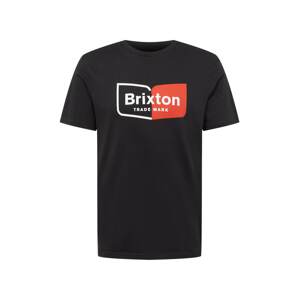 Brixton Tričko 'CHAPTER'  neónovo oranžová / čierna / biela