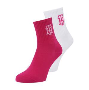 Tommy Hilfiger Underwear Ponožky  ružová / biela