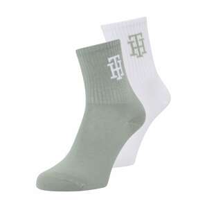 Tommy Hilfiger Underwear Ponožky  pastelovo zelená / biela