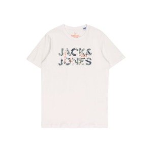 Jack & Jones Junior Tričko  prírodná biela / oranžová / zelená / svetložltá