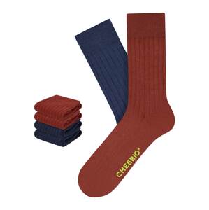 CHEERIO* Ponožky 'TOUGH GUY 4P'  námornícka modrá / červená