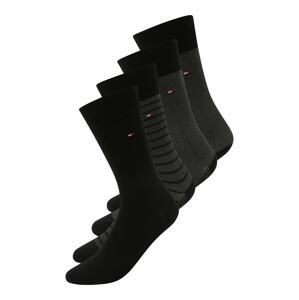 Tommy Hilfiger Underwear Ponožky  antracitová / červená / čierna / biela