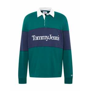 Tommy Jeans Tričko  námornícka modrá / smaragdová / červená / biela