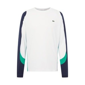 Lacoste Sport Funkčné tričko  biela / nefritová / tmavomodrá