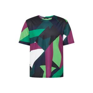 J.Lindeberg Funkčné tričko 'Flag'  zelená / jedľová / farba lesného ovocia / biela