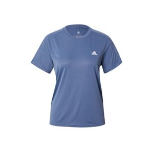 ADIDAS SPORTSWEAR Funkčné tričko 'Run it'  modrosivá / biela