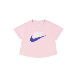 Nike Sportswear Tričko  modrá / ružová / biela