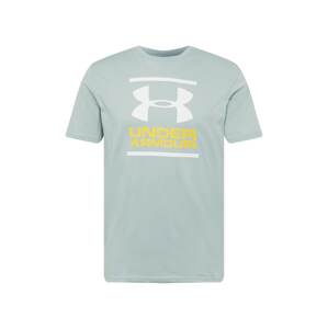 UNDER ARMOUR Funkčné tričko 'Foundation'  horčicová / sivá / pastelovo zelená / biela