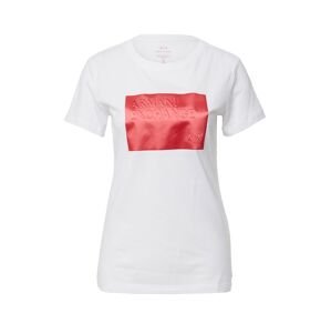 ARMANI EXCHANGE Tričko  biela / červená