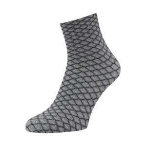 FALKE Ponožky 'Gleaming Hive'  sivá / čierna