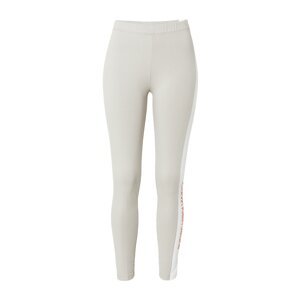 Calvin Klein Jeans Legíny  sivá / biela / tmavooranžová