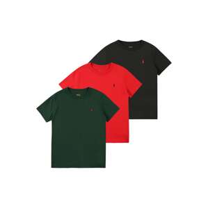 Polo Ralph Lauren Tričko  tmavozelená / červená / čierna