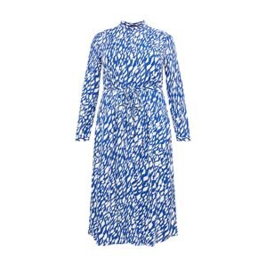 Vero Moda Curve Košeľové šaty 'EASY'  modrá / biela