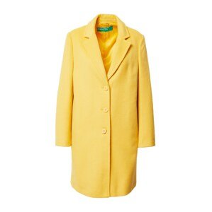 UNITED COLORS OF BENETTON Prechodný kabát  citrónová