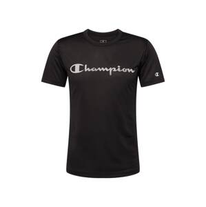 Champion Authentic Athletic Apparel Funkčné tričko  svetlosivá / čierna