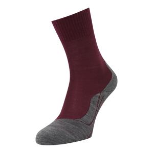 FALKE Športové ponožky  sivá melírovaná / farba lesného ovocia
