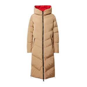 GARCIA Zimný kabát  béžová / červená