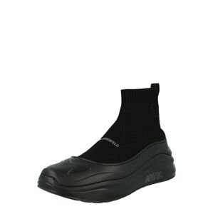Karl Lagerfeld Slip-on obuv 'CHASE'  sivá / čierna