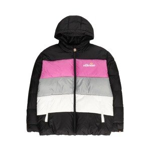 ELLESSE Prechodná bunda 'Voltar'  sivá / ružová / čierna / biela