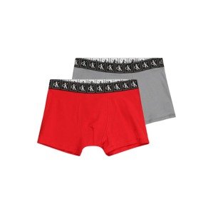 Calvin Klein Underwear Nohavičky  sivá / červená