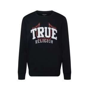 True Religion Mikina  čerešňová / čierna / biela