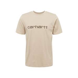 Carhartt WIP Tričko  kamenná / olivová