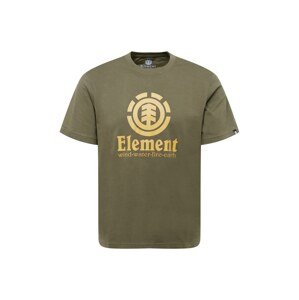 ELEMENT Tričko  zlatá žltá / olivová