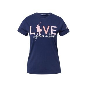 Polo Ralph Lauren Tričko  námornícka modrá / ružová / svetloružová / biela