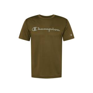 Champion Authentic Athletic Apparel Funkčné tričko  svetlosivá / olivová