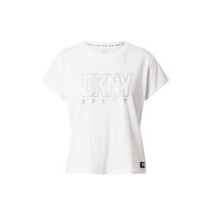 DKNY Performance Funkčné tričko  striebornosivá / čierna melírovaná / biela
