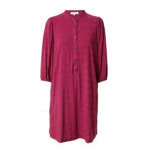 Soft Rebels Košeľové šaty  pitaya / vínovo červená