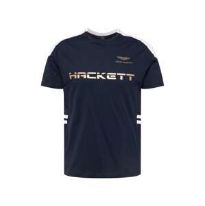 Hackett London Tričko  námornícka modrá / bronzová / biela