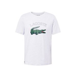 Lacoste Sport Funkčné tričko  sivá melírovaná / zelená / červená