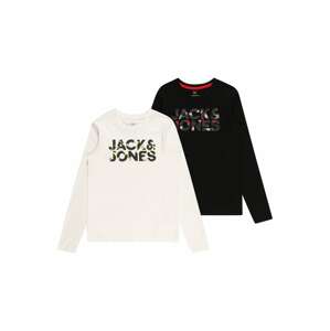 Jack & Jones Junior Tričko 'RAMP'  hnedá / čierna / biela